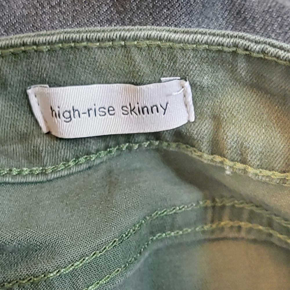 Social Standard Anthro By Sanctuary High Rise Skinny Camouflage Print Jeans - Picture 6 of 11